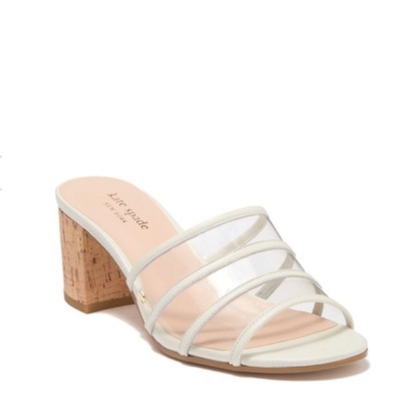 kate spade Shoes - Kate Spade Whitby clear strap mike in white